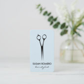 Carte De Visite Simples Shears De Salon (Debout devant)