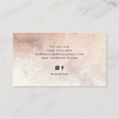 Carte De Visite Simples tons naturels Auburn Earth (Dos)