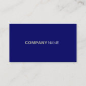 Carte De Visite Simplicité (Dos)