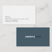 Carte De Visite Simplicité 205 (Devant / Derrière)