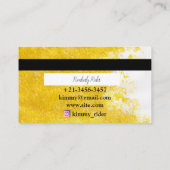 Carte De Visite Simplicité De L'Or (Dos)