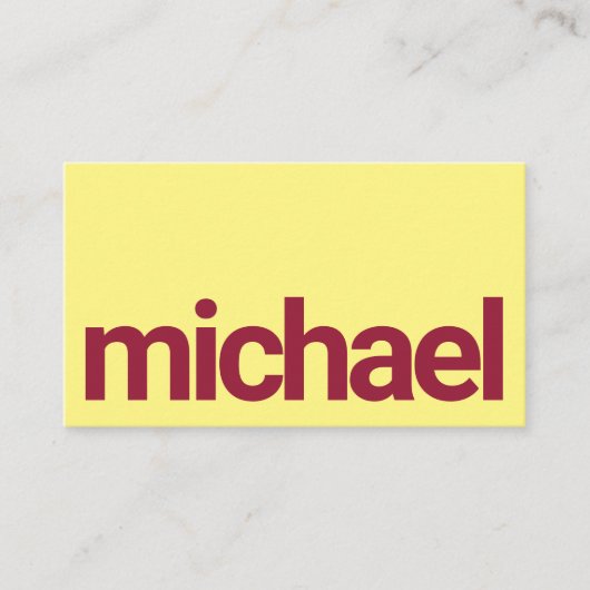 Carte De Visite Simplicité en gras Code quadratique à balayage rou (Devant)