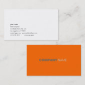 Carte De Visite Simplicité II (Devant / Derrière)