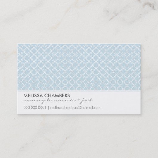 CARTE DE VISITE :: simpliste-motif 1L (Devant)