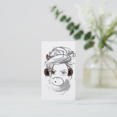 Carte De Visite singe. (Debout devant)
