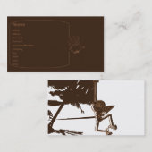 Carte De Visite Singe - affaires (Devant / Derrière)