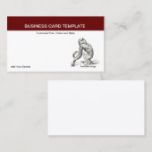 Carte De Visite Singe autour - Jeune Orangutan Ape (Devant / Derrière)