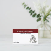 Carte De Visite Singe autour - Jeune Orangutan Ape (Debout devant)