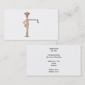 Carte De Visite Singe avec une chaussette (Devant / Derrière)