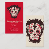 Carte De Visite singe crâne de sucre (Devant / Derrière)