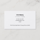 Carte De Visite Singe de bébé mignonne avec une Pacificateur en Po (Dos)