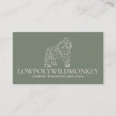 Carte De Visite Singe de Gorille du Petit-Sable Vert (Devant)