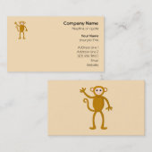 Carte De Visite Singe de ondulation (Devant / Derrière)