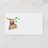 Carte De Visite Singe de oscillation de garçon (Dos)