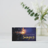 Carte De Visite Singer Business card (Debout devant)