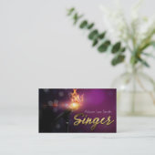 Carte De Visite Singer Business card (Debout devant)