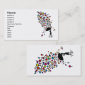 Carte De Visite Singin sous la pluie (Devant / Derrière)