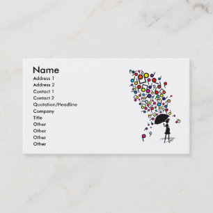 Carte De Visite Singin sous la pluie