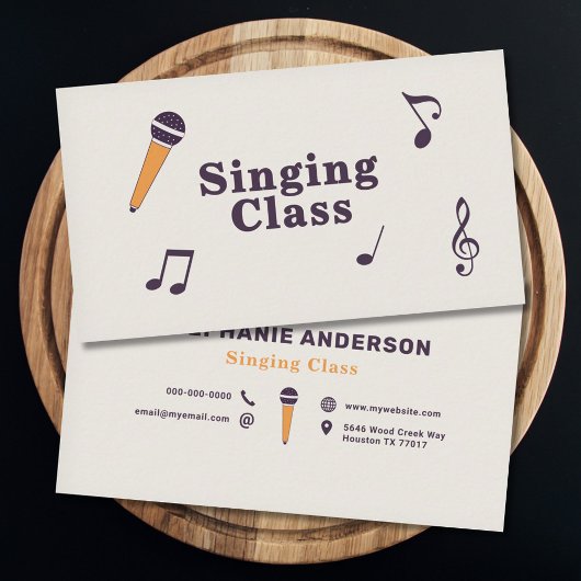 Carte De Visite Singing Class
