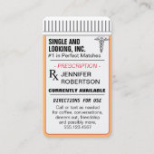 Carte De Visite Singles - Mémorable et amusant (Devant)