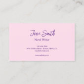 Carte De Visite Sirène (Dos)