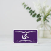 Carte De Visite sirène de mod (couleur personnalisable) (Debout devant)