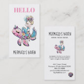 Carte De Visite Sirène de parties scintillantes de scintillement (Devant / Derrière)