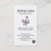 Carte De Visite Sirène de parties scintillantes de scintillement (Dos)