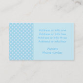 Carte De Visite Sirène mignonne dans le bleu (Dos)