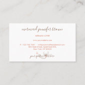 Carte De Visite Sirène orange Brown (Dos)