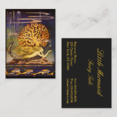 Carte De Visite Sirène vintage (Devant / Derrière)