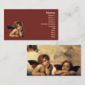 Carte De Visite Sistine Madonna Angels par Raphael Sanzio (Devant / Derrière)