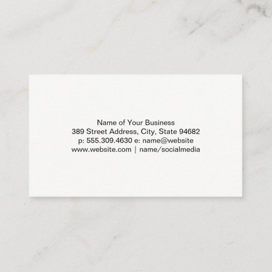 Carte De Visite Site commercial de construction | Constructeur (Dos)