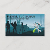 Carte De Visite Site commercial de construction | Constructeur (Devant)