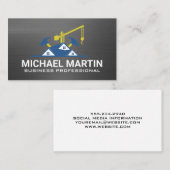 Carte De Visite Site de construction commerciale | Constructeurs (Devant / Derrière)