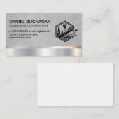 Carte De Visite Site de construction | Constructeur commercial (Devant / Derrière)