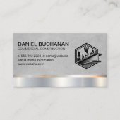 Carte De Visite Site de construction | Constructeur commercial (Devant)