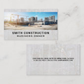 Carte De Visite Site de construction | Constructeurs | Immobilier (Devant / Derrière)