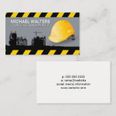 Carte De Visite Site de construction de Casquettes durs | Construc (Devant / Derrière)