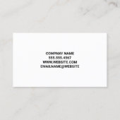 Carte De Visite Site de construction et véhicules (Dos)