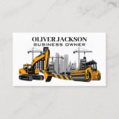 Carte De Visite Site de construction et véhicules (Devant)