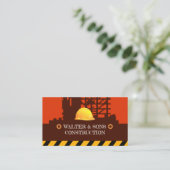 Carte De Visite Site de construction | Hardhat (Debout devant)