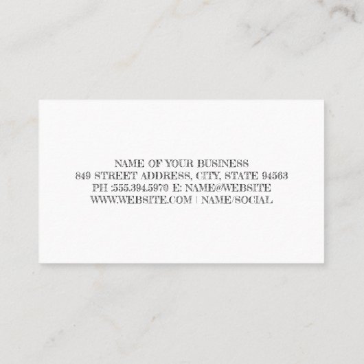 Carte De Visite Site de construction | Hardhat (Dos)