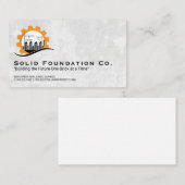 Carte De Visite Site de construction | Immeubles Skyline (Devant / Derrière)