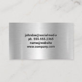 Carte De Visite Site de construction | Ingénieur | Immobilier (Dos)