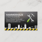 Carte De Visite Site de construction | Outils Builder | Couleur (Devant)
