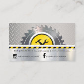 Carte De Visite Site de construction | Outils de travail du collie (Dos)