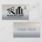 Carte De Visite Site de construction | Outils du marteau à clé (Devant / Derrière)