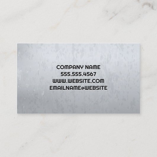 Carte De Visite Site de construction | Réparation des bâtiments (Dos)