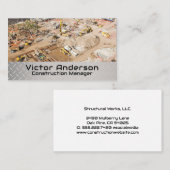 Carte De Visite Site de construction | Responsable de projet (Devant / Derrière)